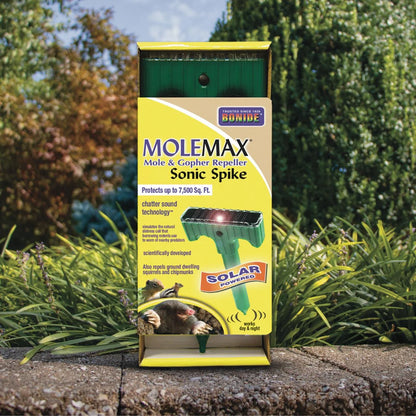 Mole Max Mole & Gopher Repeller Solar Powered Sonic Spike, 1 Unit