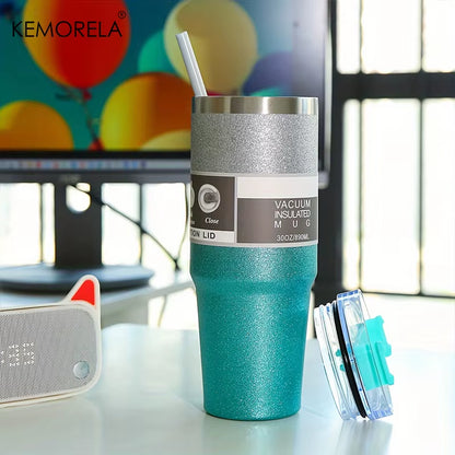 600/900ML Stainless Steel Insulated Bottle Car Cup Diamond Paint Insulated Tumblers Outdoors Keeps Hot or Cold for Hours