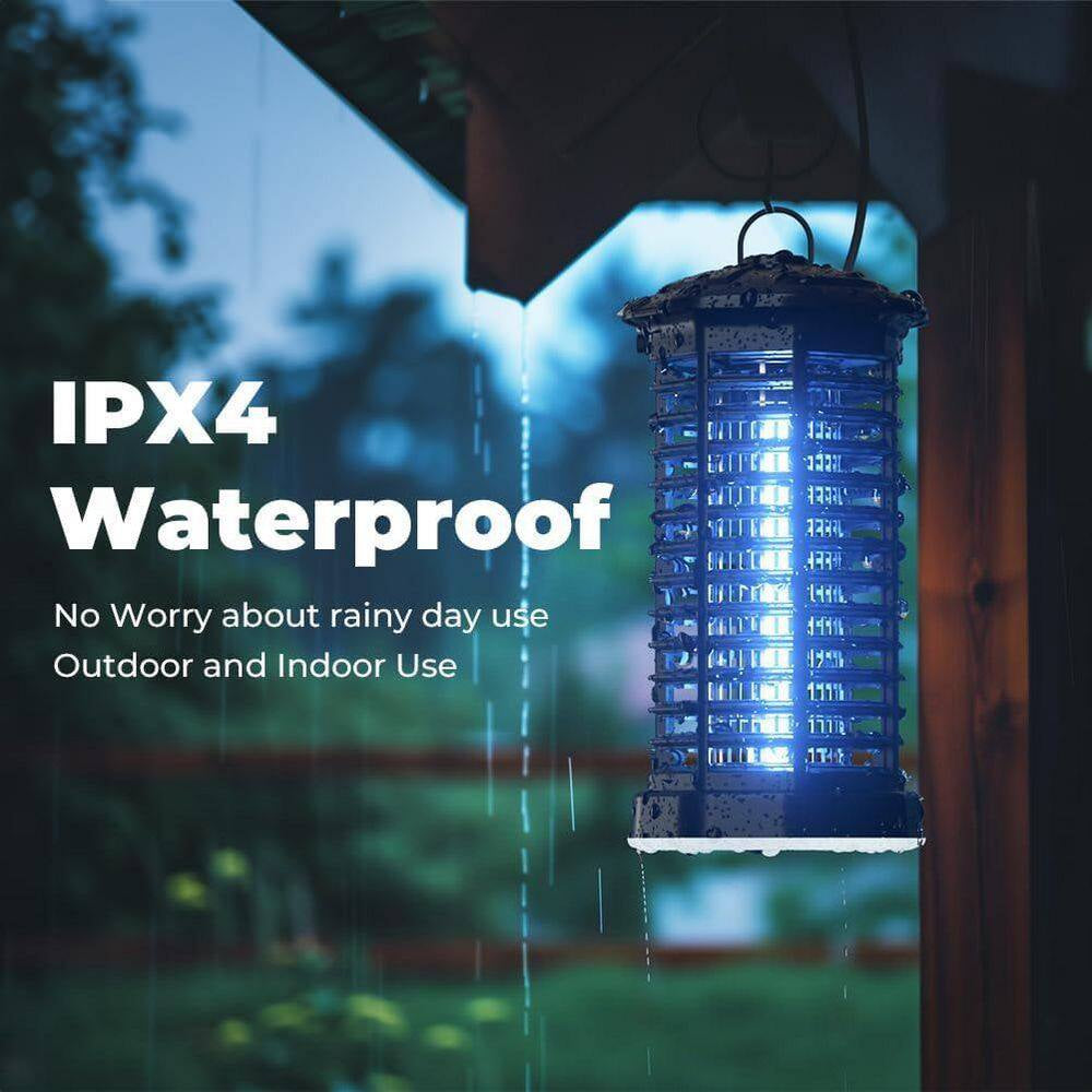 4200-Volt Electric Bug Zapper Repellent Waterproof Kills Mosquitoes and Flies Perfect for Home Patio Office