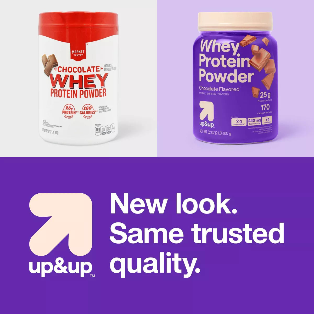 Whey Protein Powder - Chocolate - Up&Up