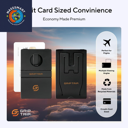 Airplane Phone Holder Mount for Travel – Airplane Essentials Cell Phone Holder for Desk - Compact, Credit Card-Sized Flying Essential Accessory for Iphone & Android Mobile Phones