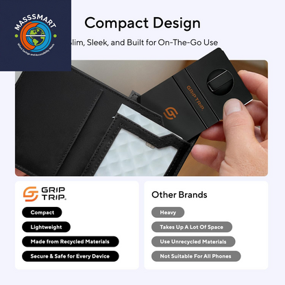 Airplane Phone Holder Mount for Travel – Airplane Essentials Cell Phone Holder for Desk - Compact, Credit Card-Sized Flying Essential Accessory for Iphone & Android Mobile Phones